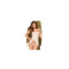 Nuisette et string assorti Blanc Flawless Love 